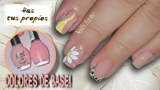 DISEÑO DE UÑAS SENCILLAS Y ELEGANTES / TE ENSEÑO A HACER MIS MEZCLAS DE ESMALTES PARA BASE DE UÑAS