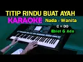 Download Lagu TITIP RINDU BUAT AYAH - Ebiet G Ade | KARAOKE Nada Wanita [C=DO]