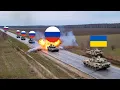 Large Russian Convoy Meets Abrams and Leopards - Ukrainian Tanks Were Waiting