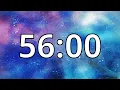 56 Minute Timer with Music Abstract Timer