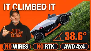 I Put the Mammotion LUBA 3 AWD on a 38° Hill and Here's What Happened