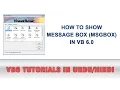 VB6 Tutorial In Urdu - How to show Message Box MsgBox in Visual Basic 6