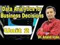 Data Analytics for Business Decisions Unit 2 MBA Data Classification