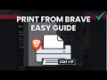 How To Print From Brave Browser Save as PDF Print Settings Guide