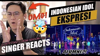 alumni indonesian idol ekspresi titi dj spektakuler show 11 indonesian idol 2023 reaction
