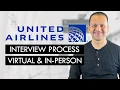 UNITED AIRLINES Hiring Process Talent Assessment Pre-Recorded Virtual Immersive Interview