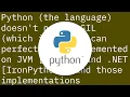 Why is there no GIL in the Java Virtual Machine Why does Python need one so bad