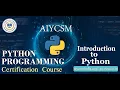 Class Introduction to python Computer Online Class
