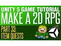 Unity RPG Tutorial - Item Quest