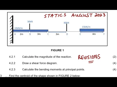 Download MP3 Engineering Science N4 STATICS - Cantilever  AUGUST 2023 @mathszoneafricanmotives