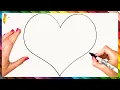 How To Draw A Heart Step By Step Heart Drawing Easy