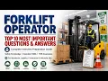 Forklift Operator Interview Questions and Answers Interview Q A for Forklift Operator Jobs