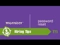 How to Reset Your Employer Monster Password