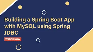 Step-by-Step Building a Spring Boot App with MySQL using Spring JDBC