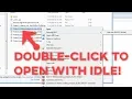 Double-click py File to Open With Python IDLE