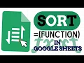 How to Use the SORT Function in Google Sheets Ascending and Descending Order