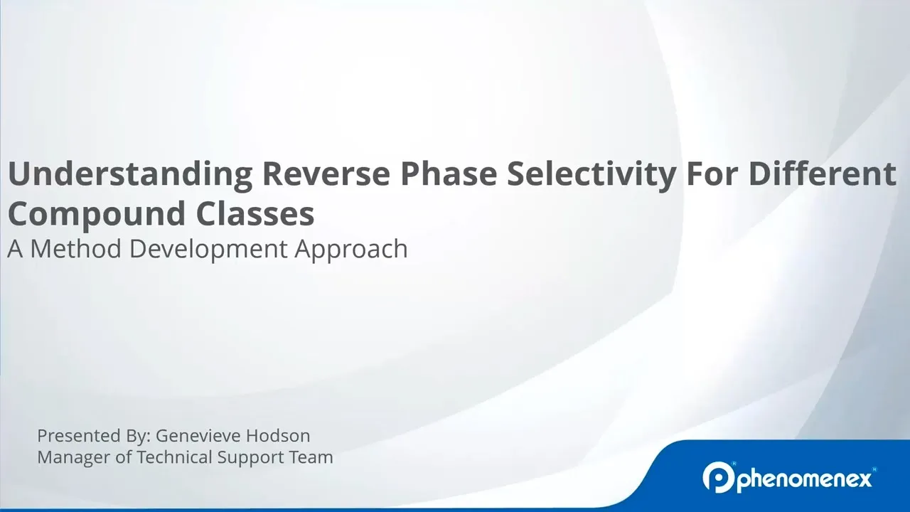 Understanding Reverse Phase Selectivity for Different Compound Classes