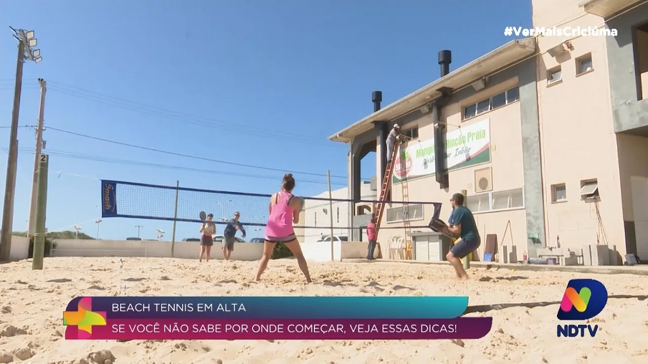 Ver Mais na Praia: beach tennis toma as areias do Balneário Rincão