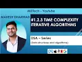 2 3 I Iterative algorithms I Time complexity I examples