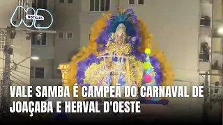 Vale Samba é campeã do Carnaval de Joaçaba e Herval d’Oeste em disputa emocionante