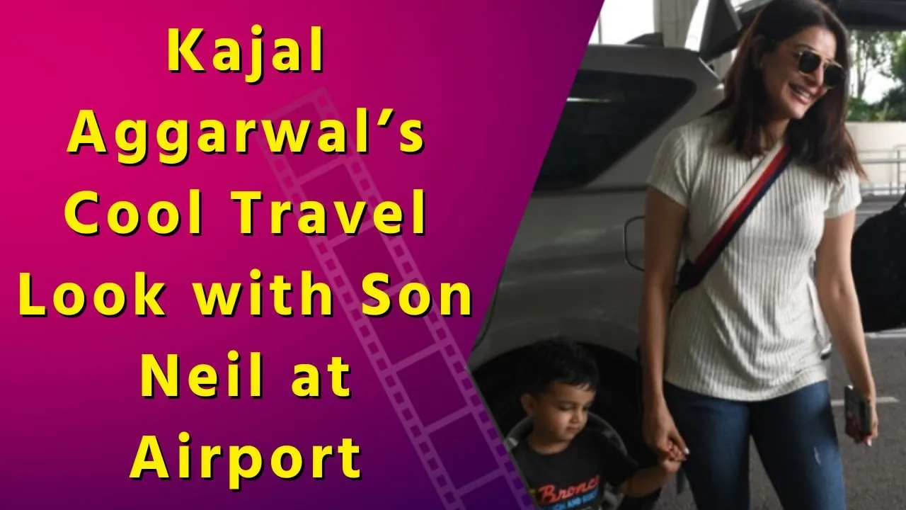 Spotted: Kajal Aggarwal Goes Casual and Chic for Airport Look