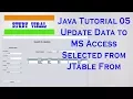 Java Swing with MS Access 05 - Select and Update Data From JTable