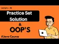 Inheritance practice set Solution