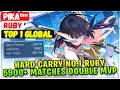 Download Lagu Hard Carry No.1 Ruby, 5900+ Matches Double MVP [Top 1 Global Ruby] PIKAᵗᶻᵘ - Mobile Legends Build
