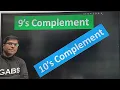 9s Complement and 10s Complement 9s 10s Complement 9s complement method 10s complement method
