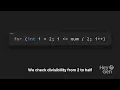 Java Prime Number Tutorial CodesHub 720p caption