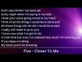 Five - Closer To Me [Lyrics]