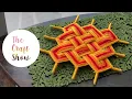 3 x 3 Grid Yarn Mandala Eye of God tutorial Yarn Craft easy