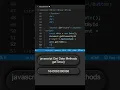 JavaScript Date Method getTime