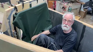 27 June 2022  Trying to concert my raincoat to a hatch cover.