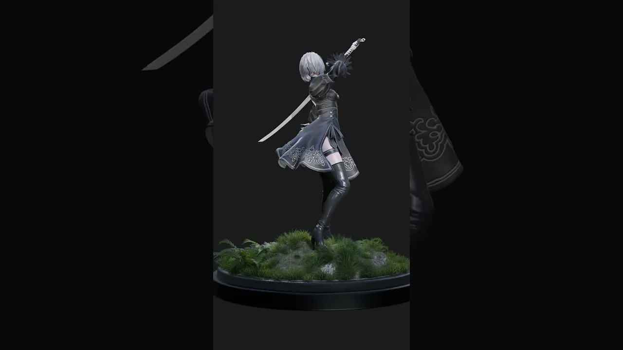 NieR 2B Statue Design
