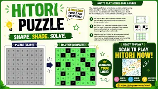 How to Play Hitori Puzzle 10x10 Grid Walkthrough No Commentary Pure Solve