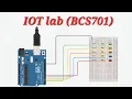 IoT Lab Experiment 1 Blink 5 LEDs Back and Forth using Arduino VTU 7th Sem BCS701 Tinkercad