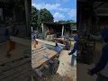 merajang batang pohon sengon #woodwork #sawing #serkelkayu