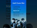 Download Lagu And I love her - The Beatles (lyrics) #lyrics #AndILoveHer #thebeatles #trending