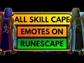 OSRS - Every Skill Cape Emote In Old School Runescape