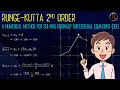 Runge Kutta 2nd Order method to solve Ordinary Differential Equations Numerical Methods