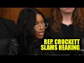 WATCH Jasmine Crockett TORCHES Republicans at White Pride Rally