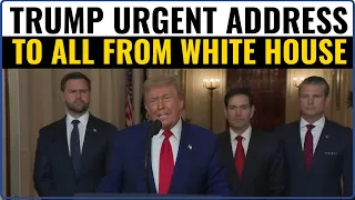 Trump LIVE US President Donald Trump Urgent Address To The World From White House Russia China 