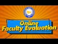 ONLINE FACULTY EVALUATION