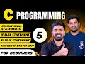 C - 05 Conditional Statements in C language If else else if and Nested if statement C kickstart