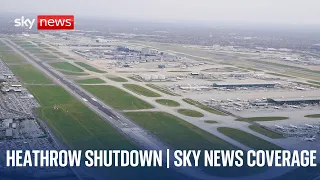 Heathrow latest: Counter-terrorism police leading investigation into fire that shut airport