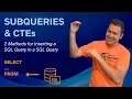 Mastering Advanced SQL Techniques Subqueries Common Table Expressions CTEs