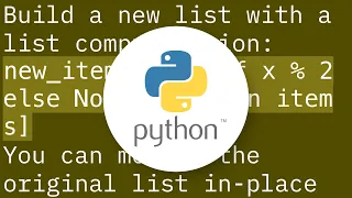 Replace values in list using Python