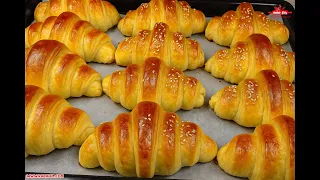 ألذ وأطيب كرواسون في المنزل للمبتدئين تحضير الكرواسون ناجح 100 Croissant كرواسون مع رباح محمد 