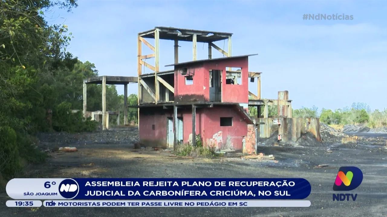 Assembleia rejeita plano de recuperação judicial da Carbonífera Criciúma